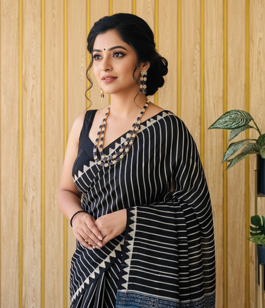 Ajrakh Digital Print on Premium Muslin Fabric