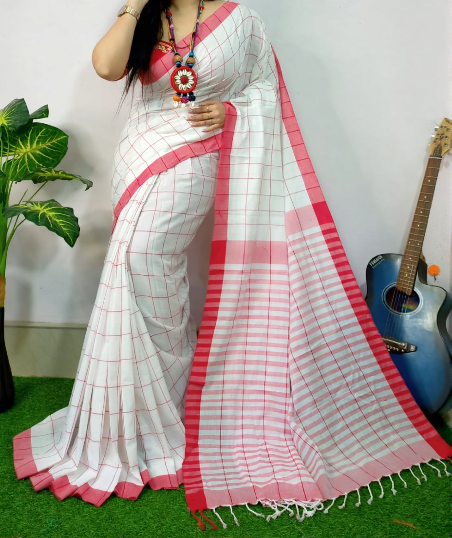 MC-001: Manjuri Check Saree