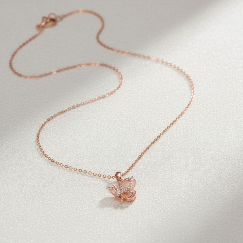BL-N-110 Rose Gold Plated Necklace