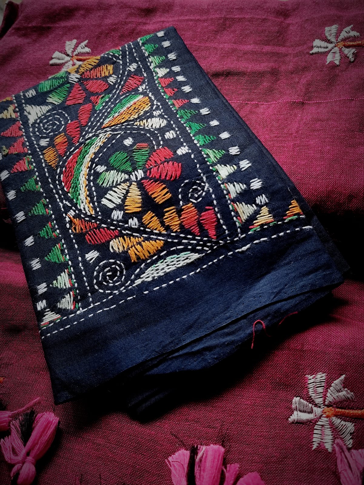 HKC-SS04: Handloom Khadi-Cotton Shiuli Saree