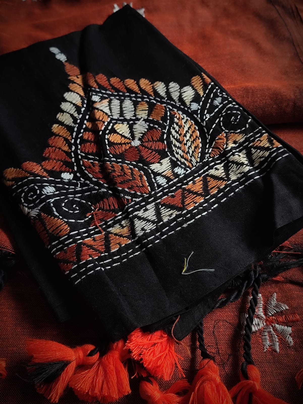 HKC-SS01: Handloom Khadi-Cotton Shiuli Saree