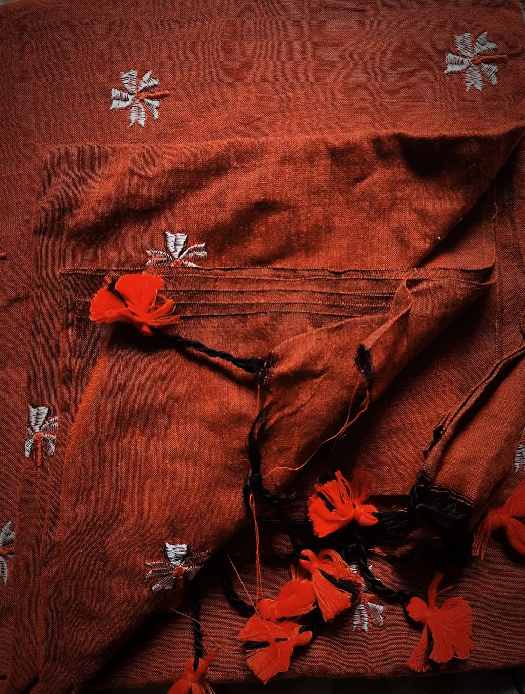 HKC-SS01: Handloom Khadi-Cotton Shiuli Saree