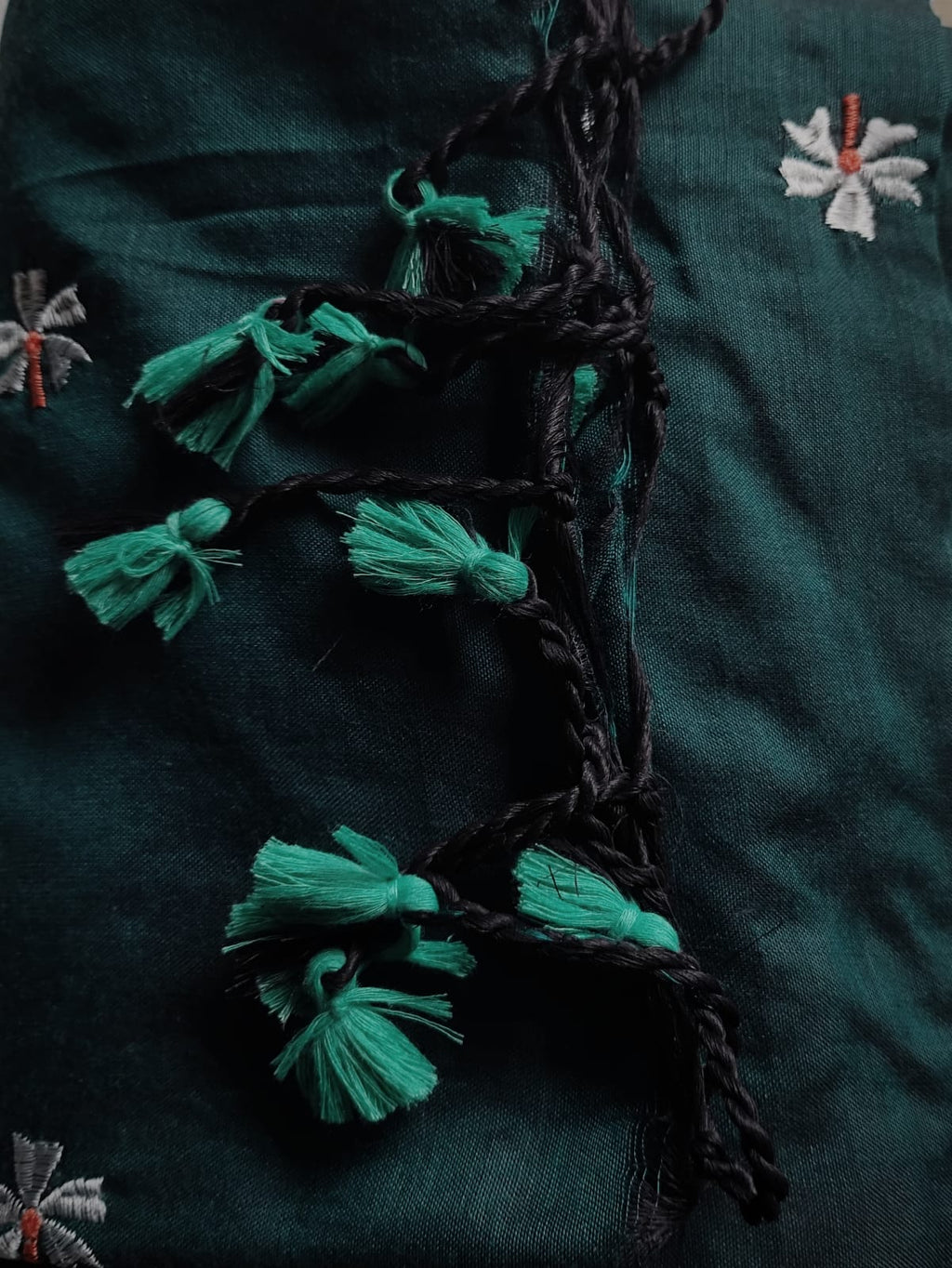 HKC-SS02: Handloom Khadi-Cotton Shiuli Saree