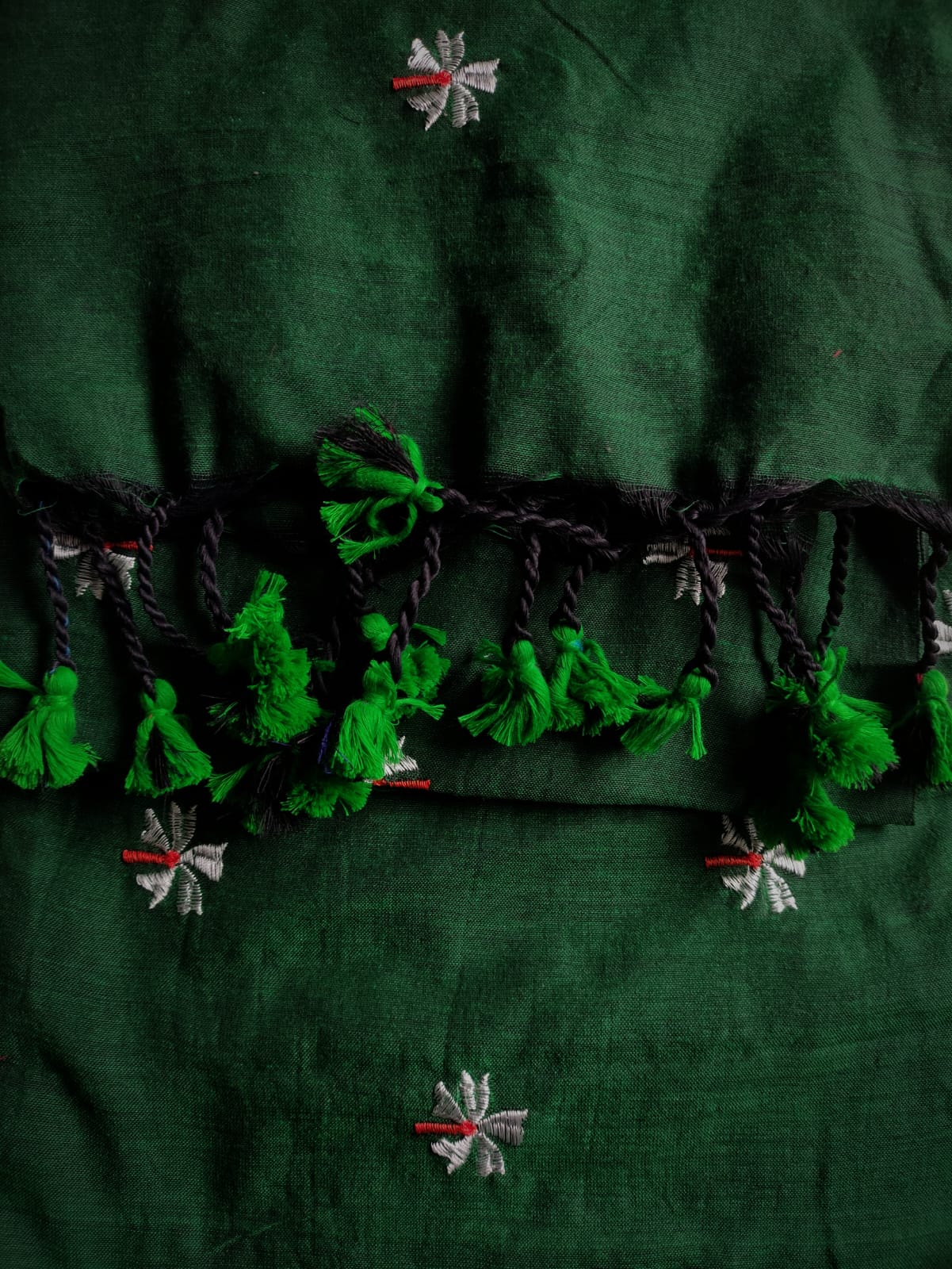 HKC-SS05: Handloom Khadi-Cotton Shiuli Saree