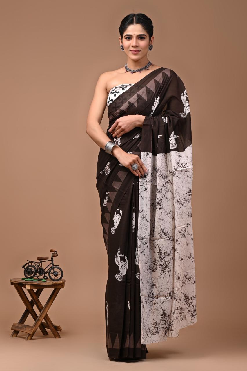 Bhumisparsha Mudra Saree