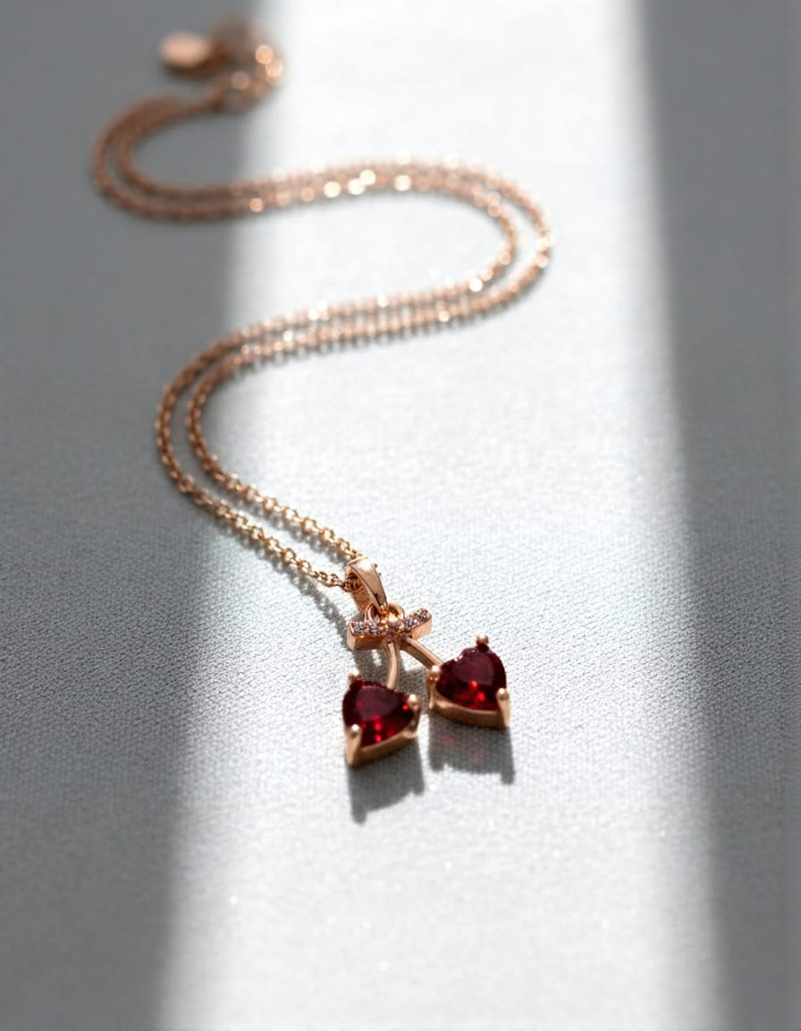 BL-N-119 Double Hearts Necklace