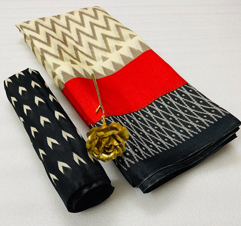 SKS-001: Soft Khadi Silk Saree