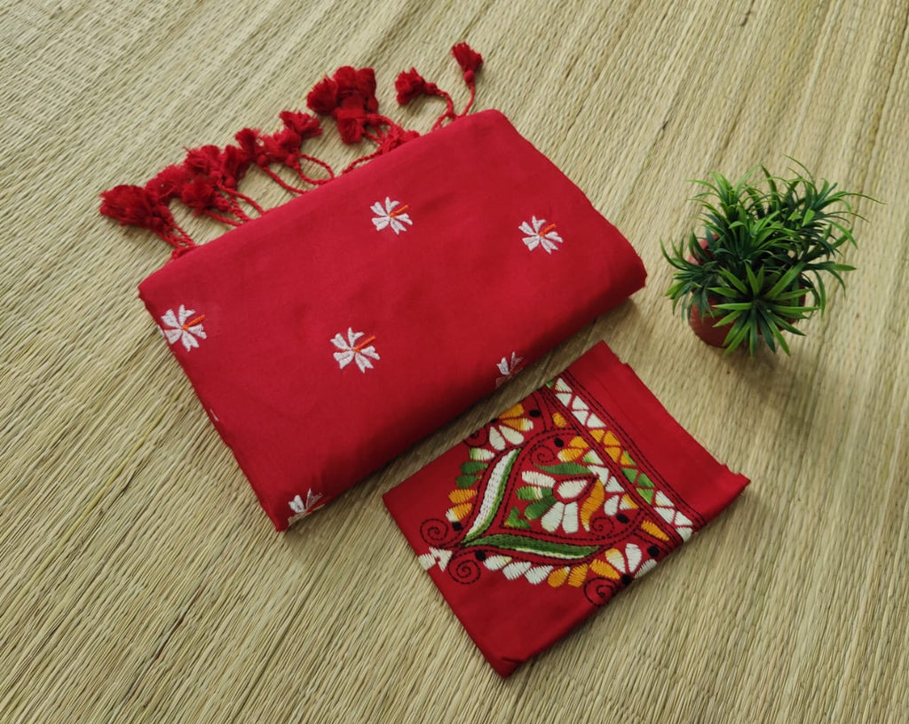 HKC-SS06: Handloom Khadi-Cotton Shiuli Saree