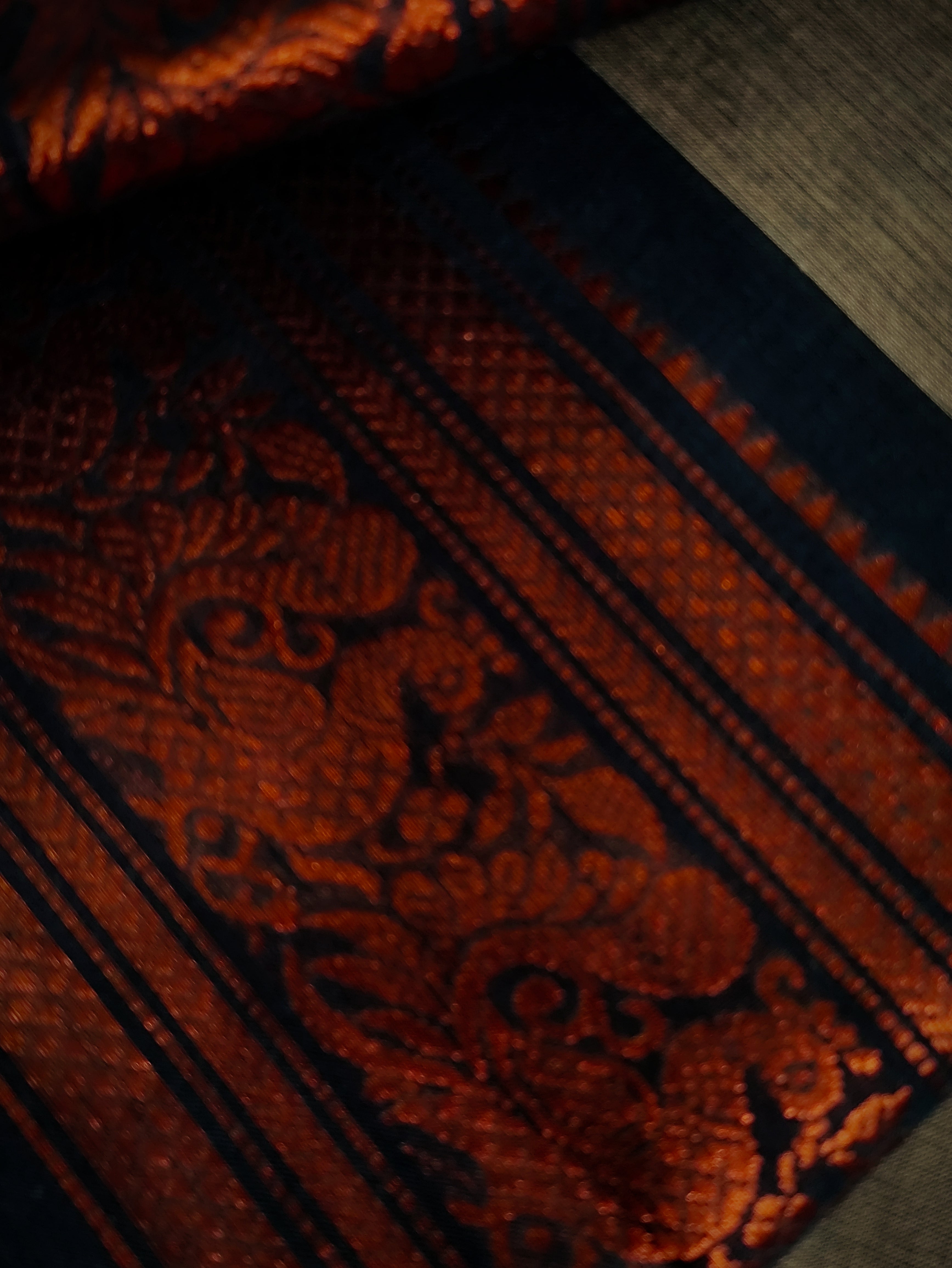 CH-DHRITI: Graphite Grey Chettinad Cotton Saree