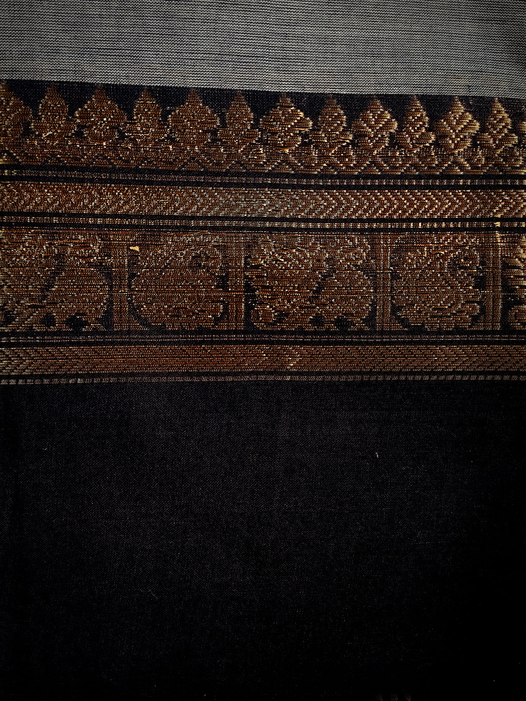 CH-CHAYA: Charcoal Grey Chettinad Cotton Saree