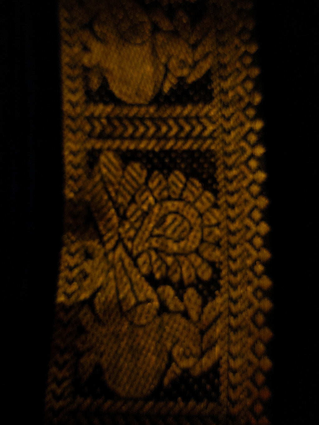 KV-SUVARNA: Golden Yellow Kanchi Veldhari Saree