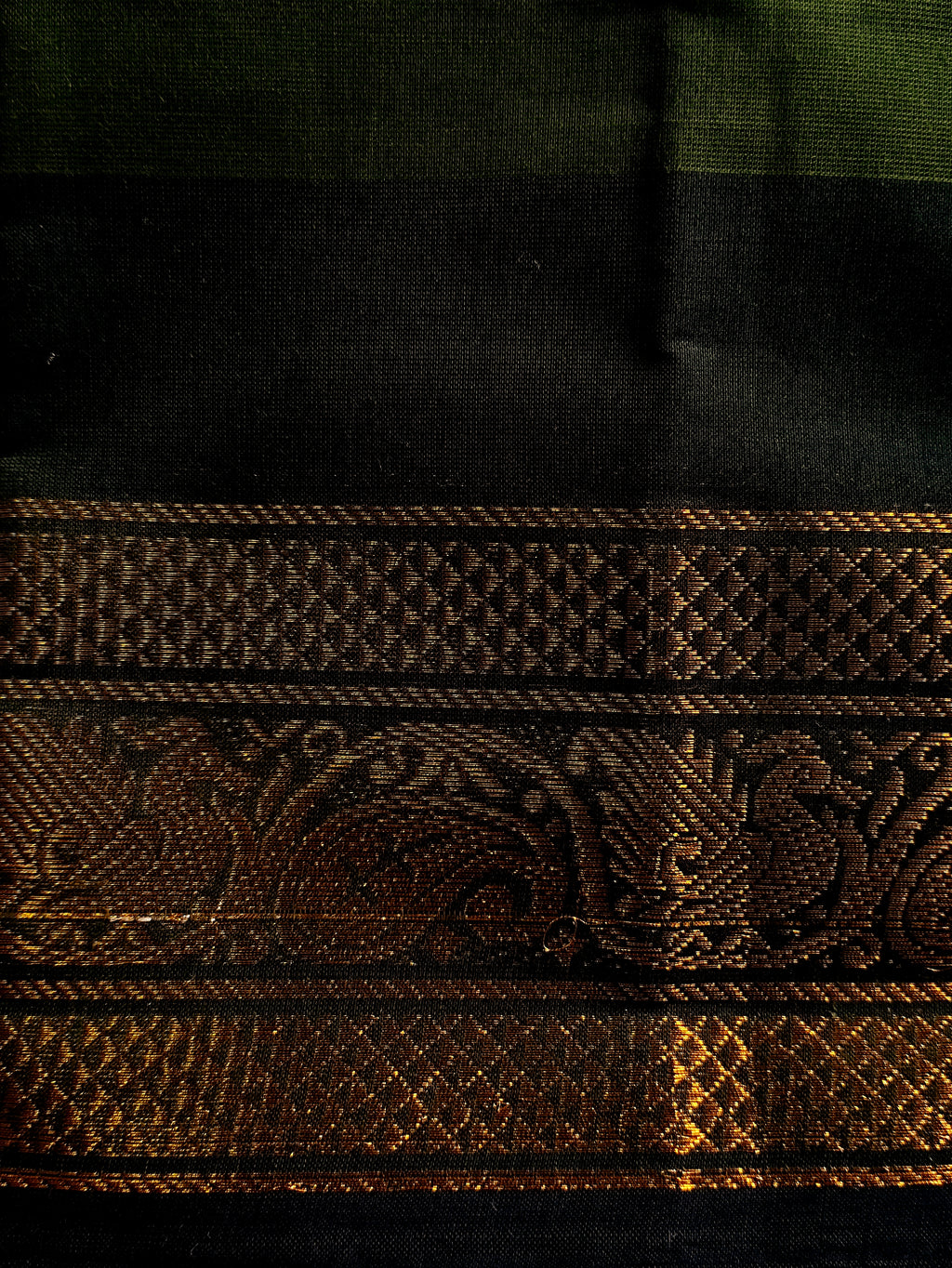 CH-VASU: Olive Green Chettinad Cotton Saree