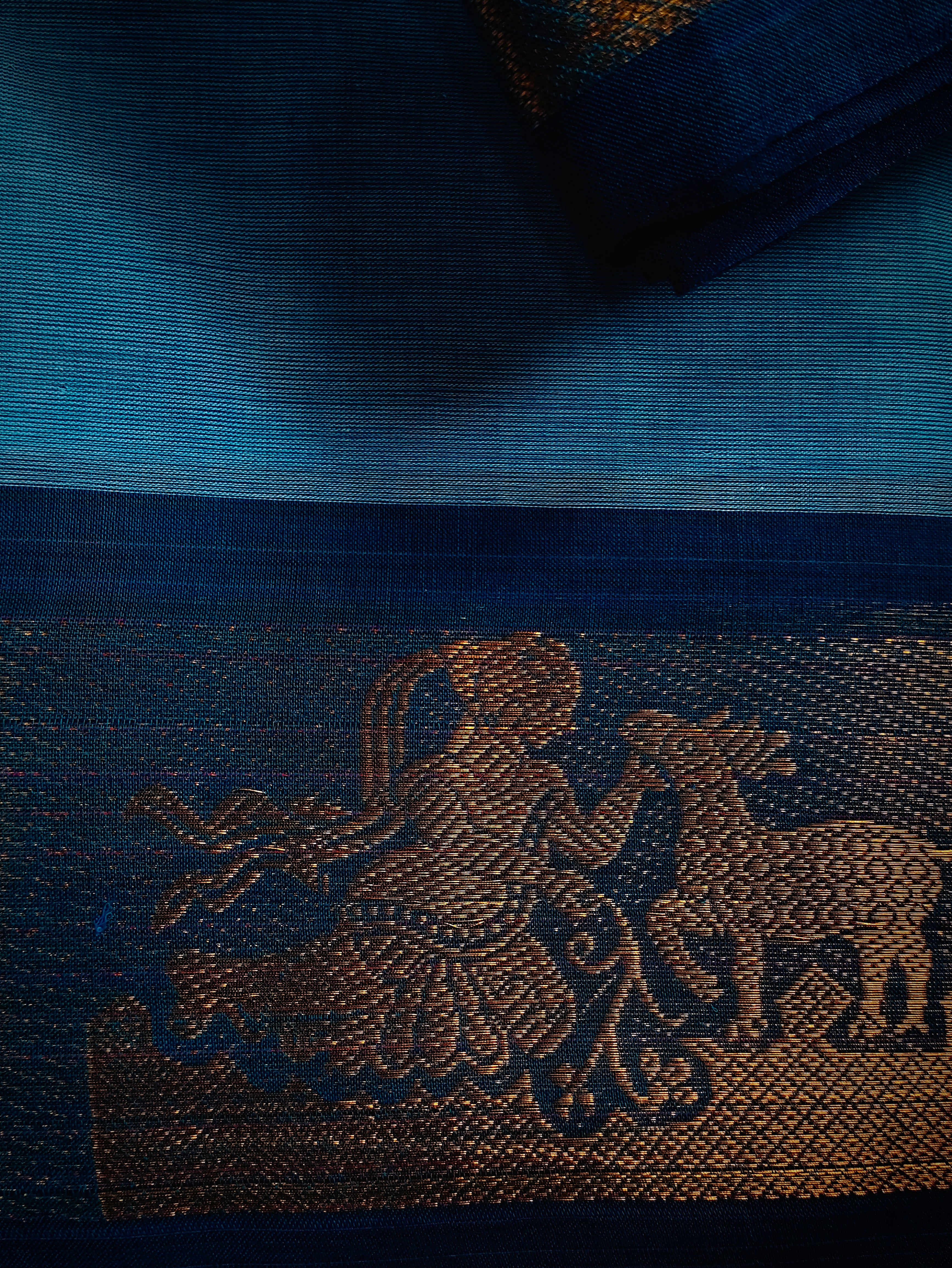 CH-NEERAJA: Sky Blue Chettinad Cotton Saree