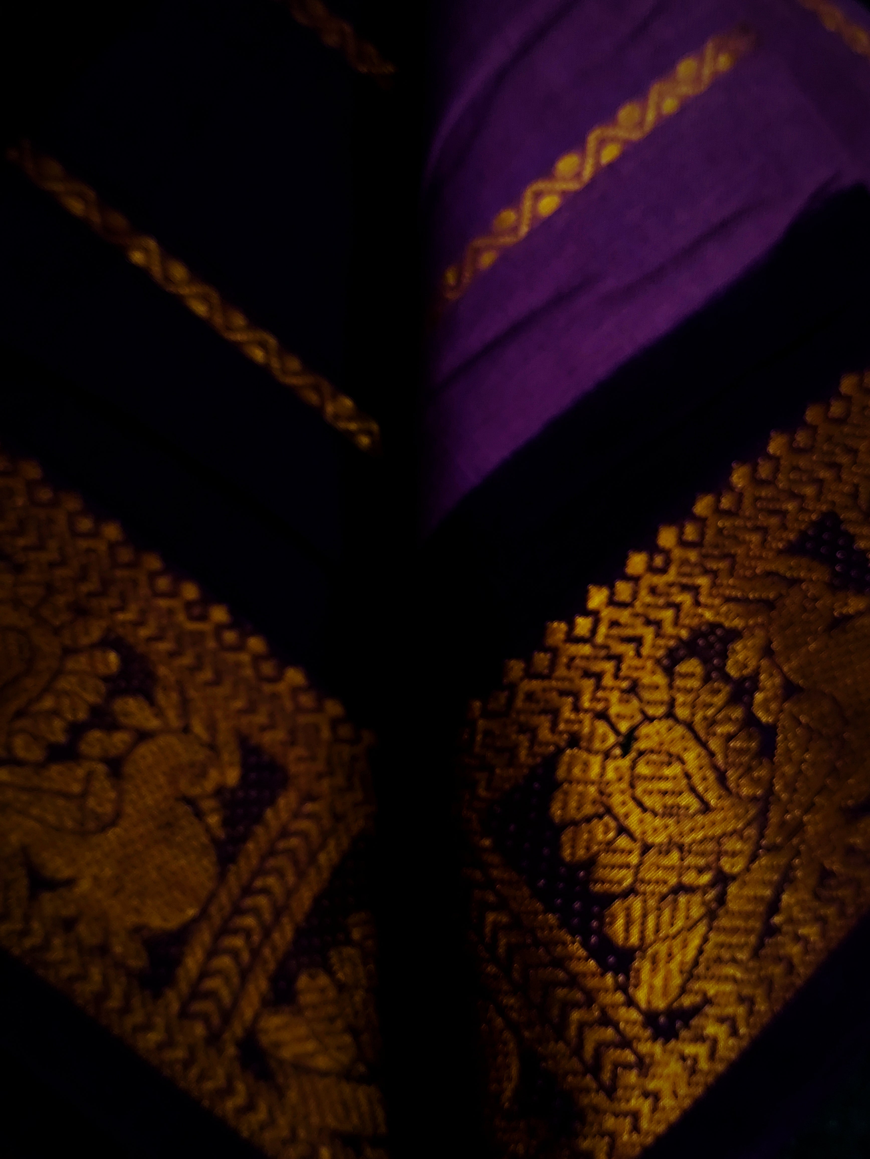 KV-LAVANYA: Mauve Kanchi Veldhari Saree