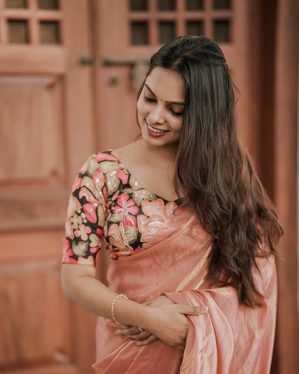 FSD-001:Fendi Satin Dual Shade Saree