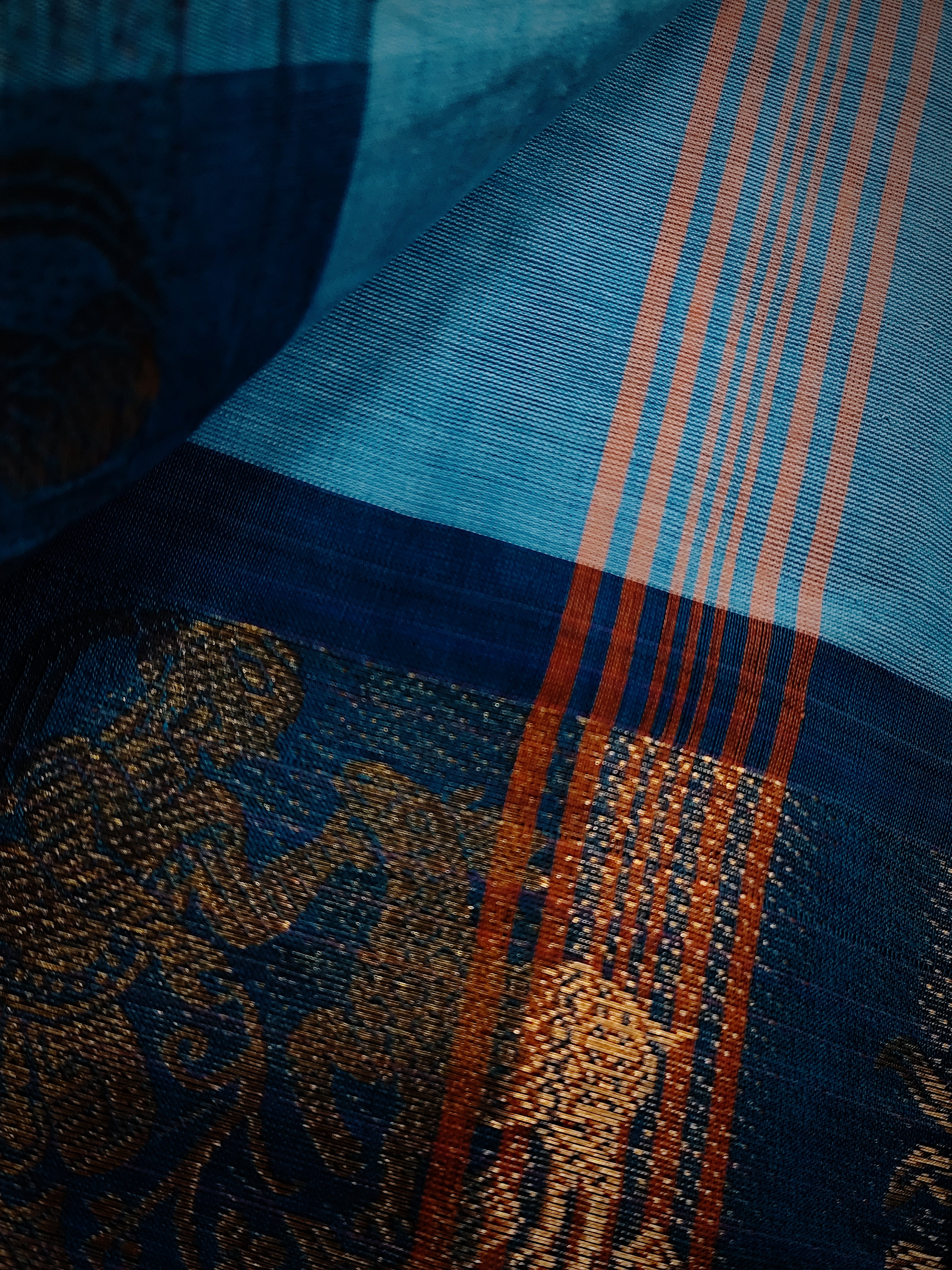 CH-NEERAJA: Sky Blue Chettinad Cotton Saree